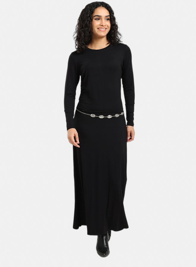 Carina Long Trico Dress - Image 1
