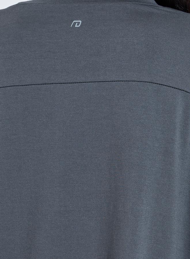 Styli Active Charcoal Solid Active Long Sleeve Top With Thumbholes - Image 3