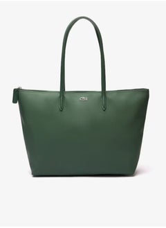 LACOSTE Women's L12.12 Concept Fashion Versatile Large Capacity Zipper Handbag Tote Bag Shoulder Bag Large Green  - Image 1
