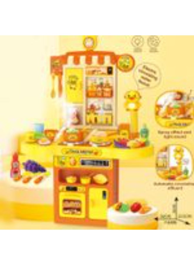 Generic valueable 1 Duck Kitchen Play Set - 44-piece imaginative play kitchen with spray effect, circular water tap, light and sound - Realistic cooking accessories for children ages 3 and up - Educational role-play - Color may vary slightly due to photography - Image 4
