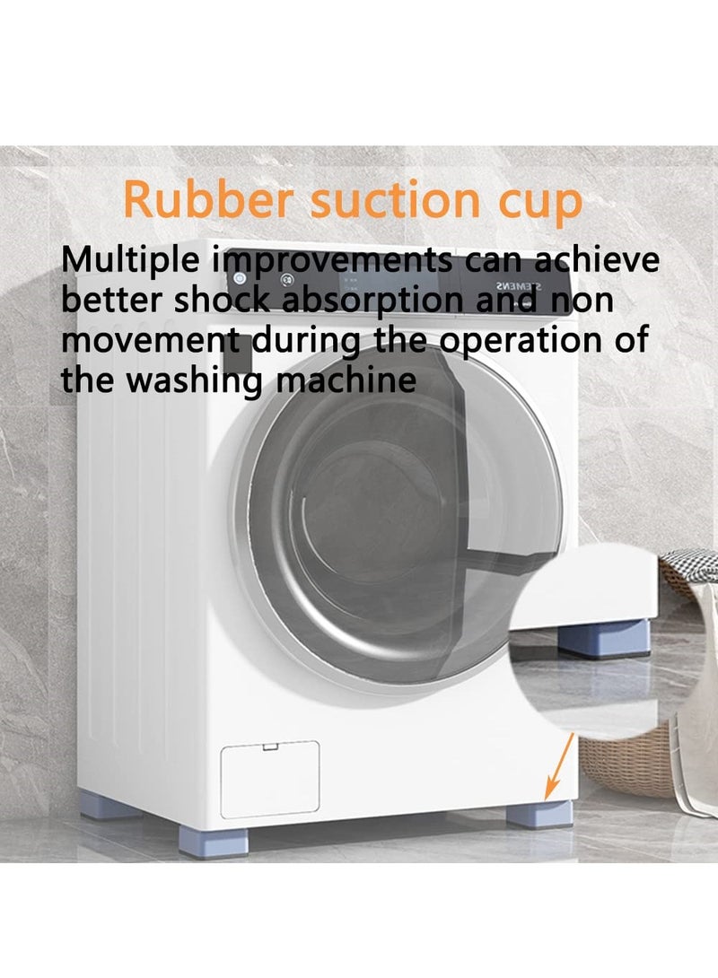 Luckam وسادات أقدام غسالة، ساق دعم الغسالة، تقليل الضوضاء، مضادة للانزلاق، مضادة للاهتزاز، وسادات أقدام مطاطية للغسالة، مثبت الغسالة، 4 قطع - Image 4