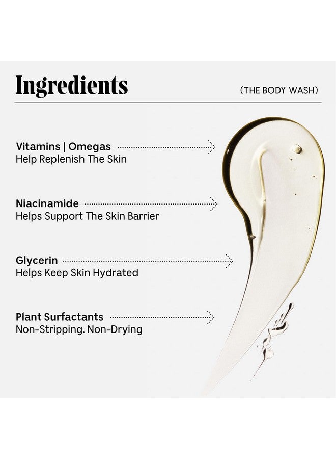 Nécessaire The Body Wash Eucalyptus Replenishing Oilingel Cleanse With Niacinamide Vitamin C/E + Omega 6/9. Dermatologisttested. Noncomedogenic. 250 Ml / 8.4 Fl Oz.  - Image 4