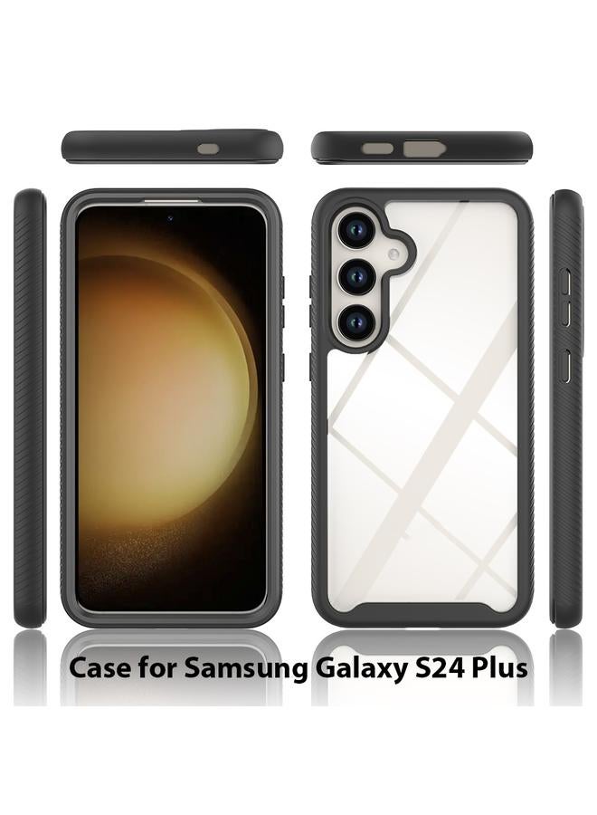 اس-توب جراب لهاتف Samsung Galaxy S24+ 5G Starry Sky بلون سادة مقاوم للصدمات من مادة TPU الشفافة لهاتف PC - Image 3