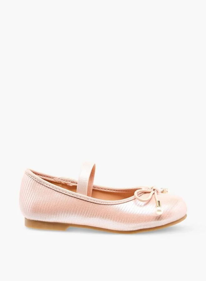 Juniors Girls Bow Detail Ballerina Shoes