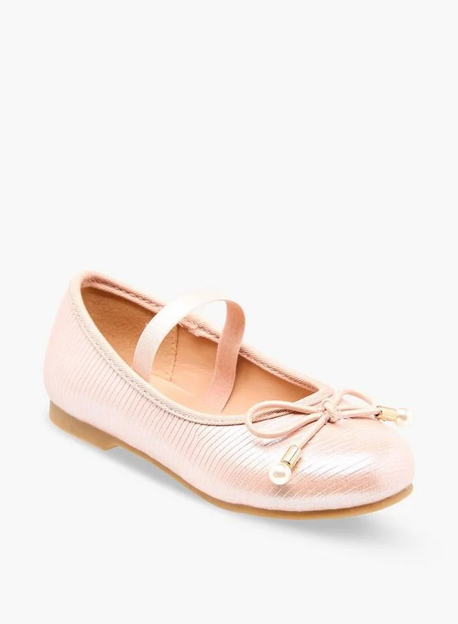 Juniors Girls Bow Detail Ballerina Shoes