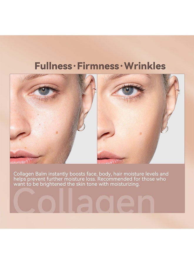 Sheloves Collagen Moisturizing Multi Balm Stick, Collagen Wrinkle Bounce Multi Balm Stick for Anti-Aging, Reduce Fine Lines, Firming Skin, Enhances Elasticity & Plump, Deeply Hydration Soft Skin - Image 3