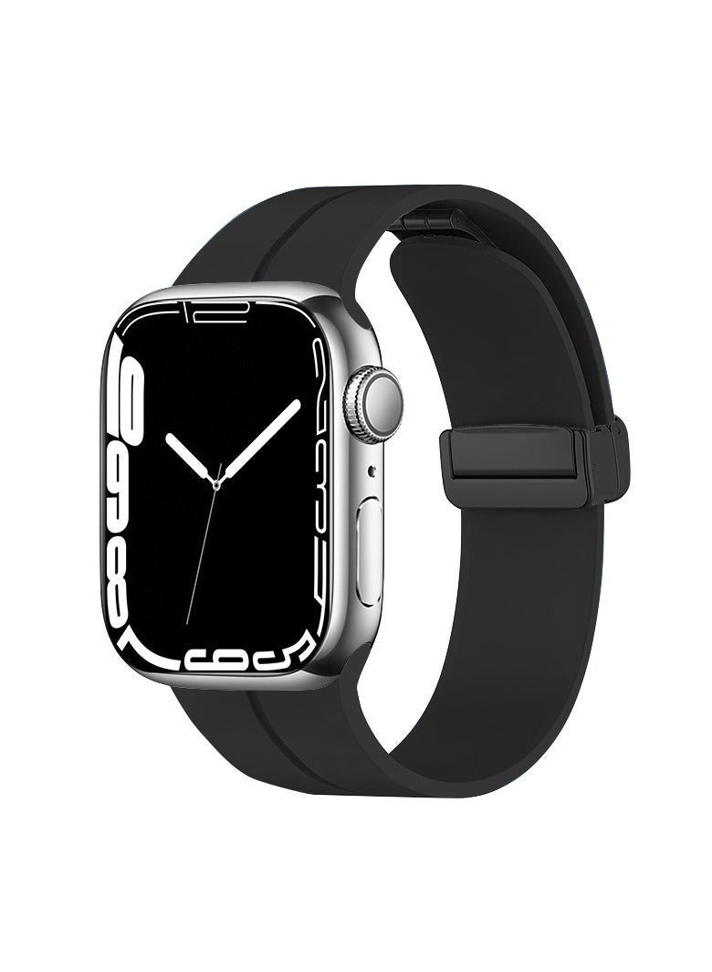 HablTech Magnetic Bands for Apple Watch 44/45/46/49mm ,Sport Silicone Strap for iWatch Series 11/10/9/8/7/6/5/4/SE/SE2/SE3/Ultra - Image 1