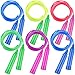 Elcoho 6 Pack Colorful Jump Rope Set Adjustable Plastic Jump Ropes Skipping Rope Outdoor Jumping Ropes Great Party Favor - Image 3