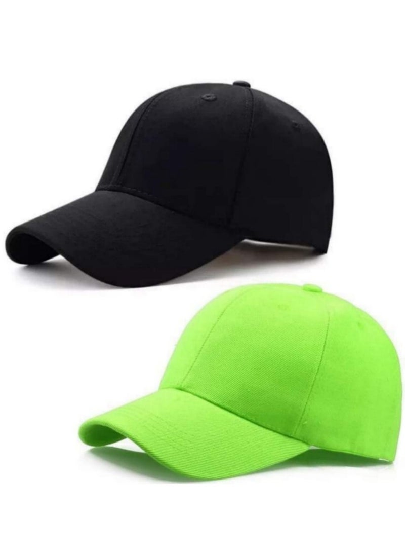 Bundle of two Baseball & Snapback Hat For unisex, Sport Cap 