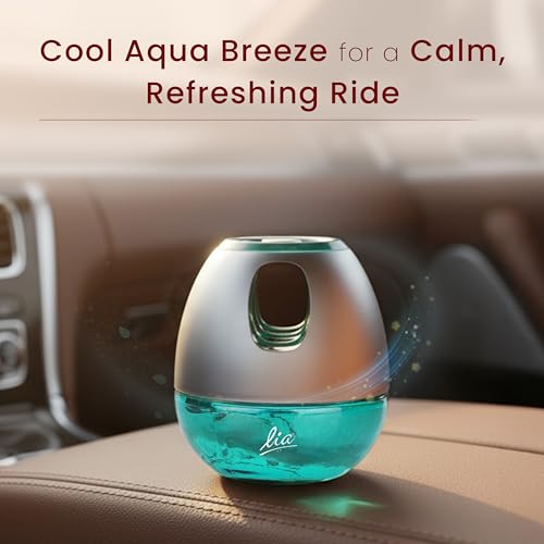Cycle Lia Car Freshener Gel|Aqua Dream (Serene) Fragrance 45 Gm|Lia Dashboard Gel Car Air Freshener|Car Perfume Car Accessories - Image 3