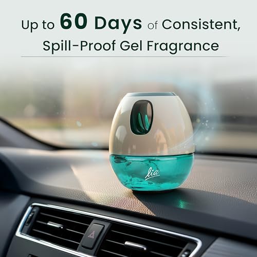 Cycle Lia Car Freshener Gel|Aqua Dream (Serene) Fragrance 45 Gm|Lia Dashboard Gel Car Air Freshener|Car Perfume Car Accessories - Image 2
