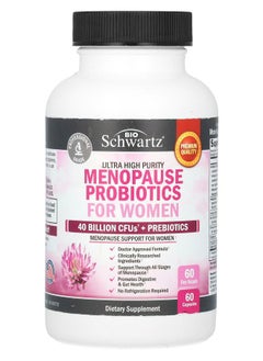 BioSchwartz Ultra High Purity Menopause Probiotics For Women 60 Capsules 
