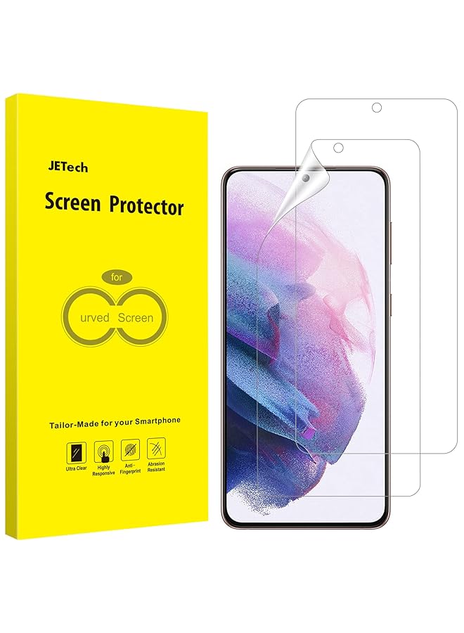 جي تيك واقي شاشة متوافق مع سامسونج جالاكسي S21 بلس S21 بلس 6.7 بوصة عالي الوضوح مرن من مادة البولي يوريثان اللدن بالحرارة 2 حزمة - Image 1