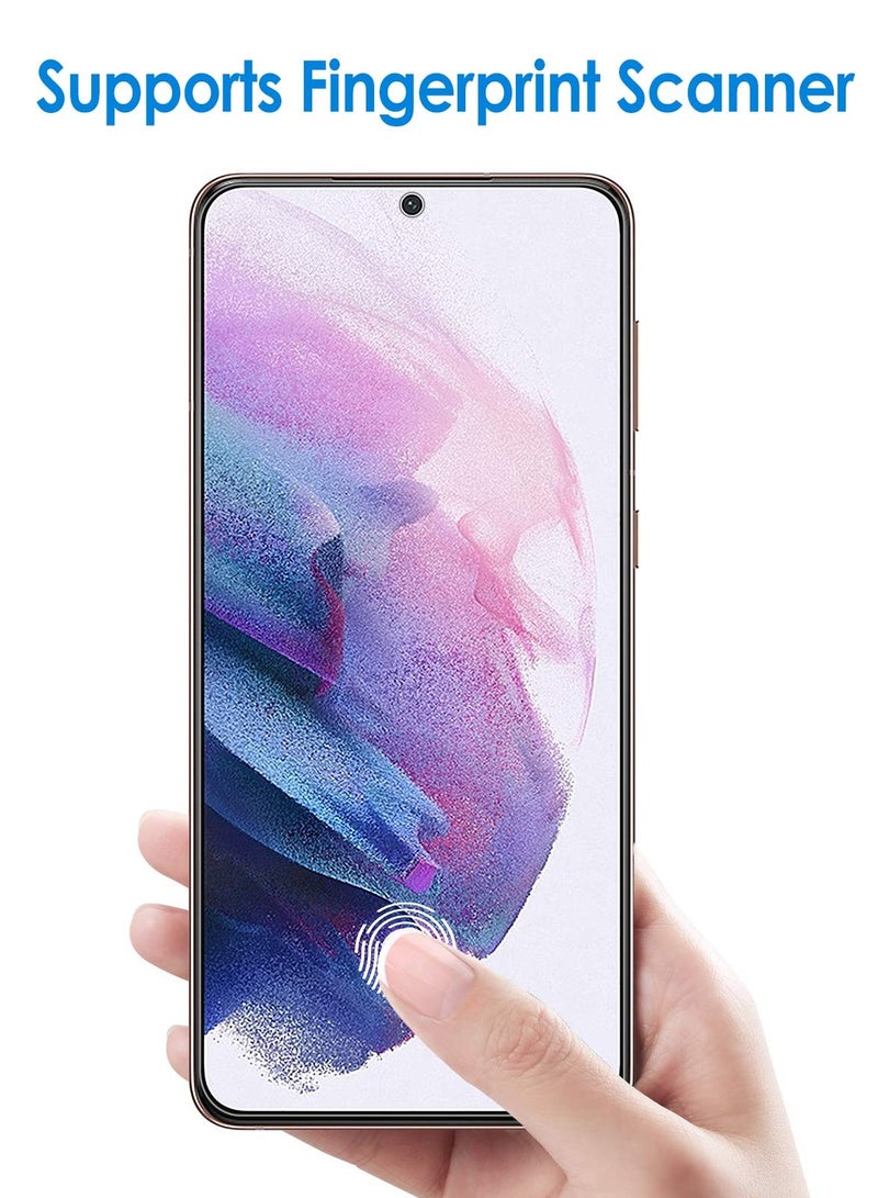 جي تيك واقي شاشة متوافق مع سامسونج جالاكسي S21 بلس S21 بلس 6.7 بوصة عالي الوضوح مرن من مادة البولي يوريثان اللدن بالحرارة 2 حزمة - Image 3