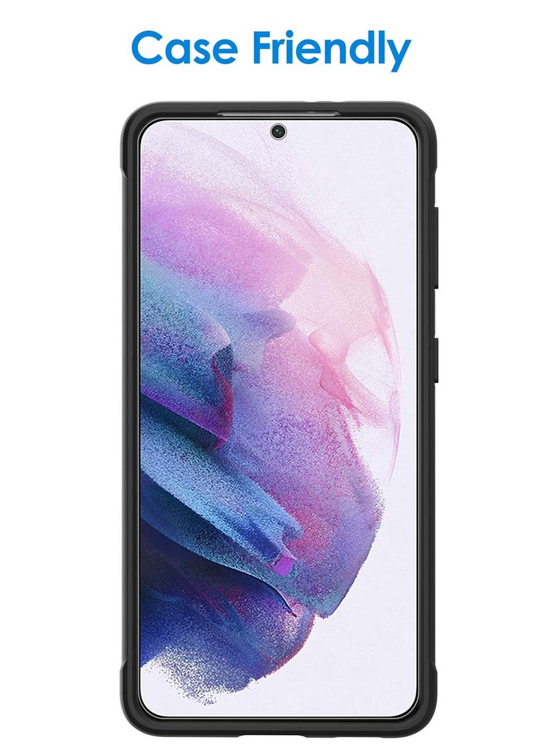 جي تيك واقي شاشة متوافق مع سامسونج جالاكسي S21 بلس S21 بلس 6.7 بوصة عالي الوضوح مرن من مادة البولي يوريثان اللدن بالحرارة 2 حزمة - Image 5