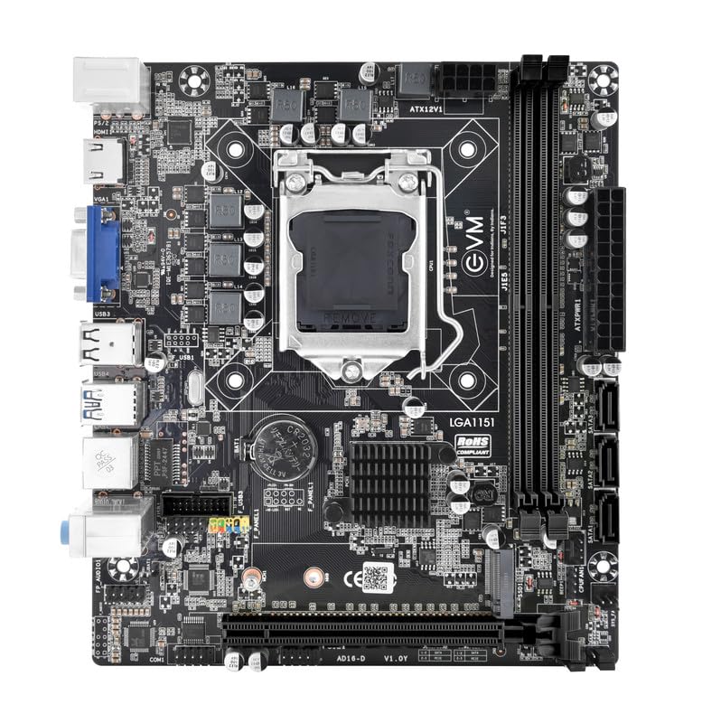 EVM H310 DDR4 Motherboard | LGA1151 Socket | Intel 8th/9th Gen Support | Dual Channel DDR4 2666MHz | 4 SATA | PCIe x16/x1 | USB 2.0 | Gigabit LAN | Micro ATX | 3 Year Warranty (EVMH310G) - Image 5