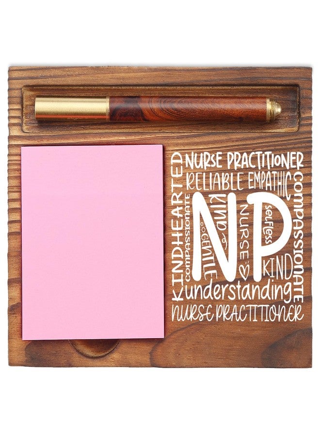 EFFJNSG Nurse Practitioner Appreciation Gifts Compassionate Quote Healthcare Worker Medical Student Graduation Nursing Nurse Week Thank You Gift NP Desk Self Stick Note Pad Holders EDP217 - Image 1