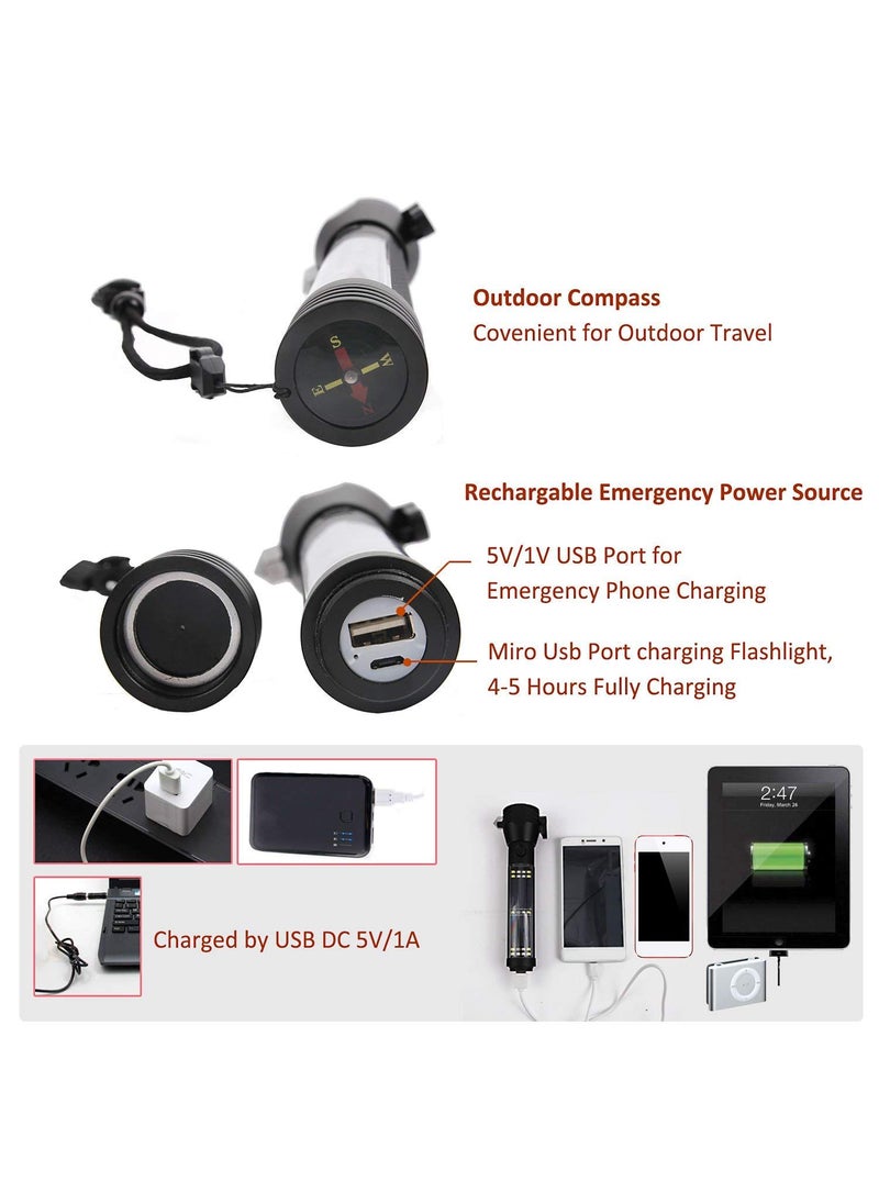 ORIGINAL MART Original Mart Solor Torch USB Rechargeable XPECOB LED Zoomable Flashlight  - Image 2