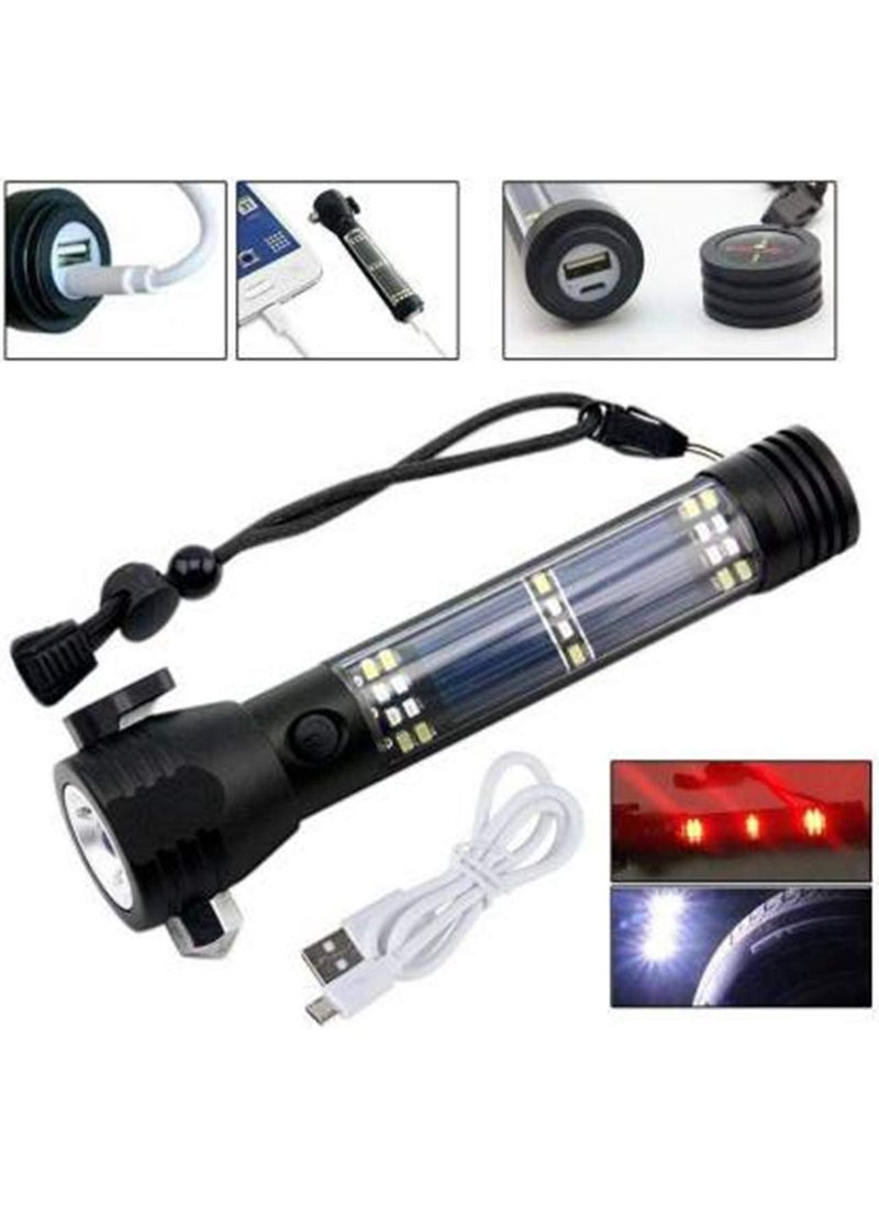 ORIGINAL MART Original Mart Solor Torch USB Rechargeable XPECOB LED Zoomable Flashlight  - Image 3