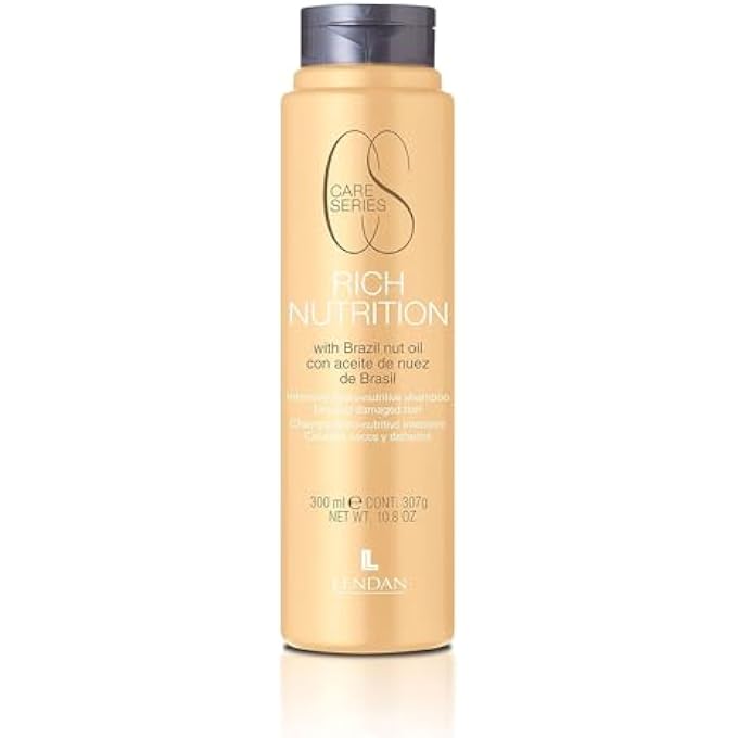 Lendan - Nourishing Shampoo - Rich Nutrition - 300 ml - with Brazil Nut Oil - Deep Hair Hydration - Rebuilds the Hair Cuticle - Softer and Shinier Hair