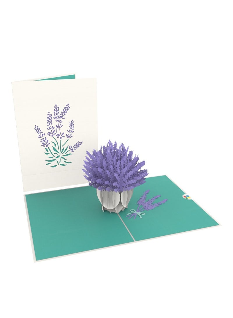 Lavender Vase Pop Up Card / 3D Greeting Cards  - Image 1