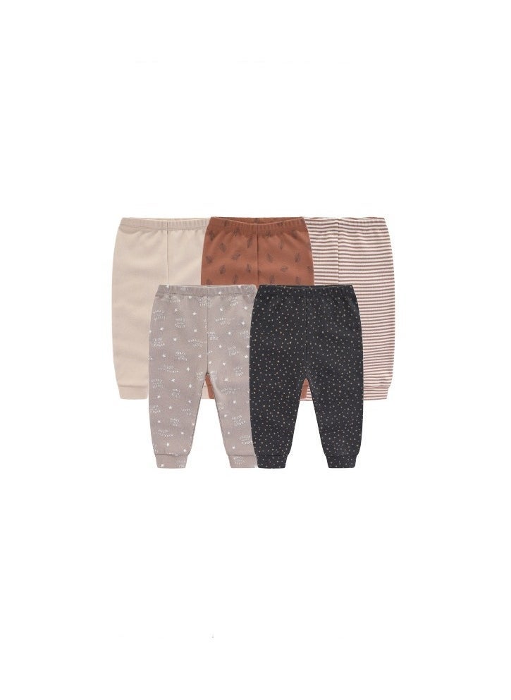 RedMapleTEK 5-Pack Of Elastic Breathable Cotton Trousers For Infants And Young Children - Image 2