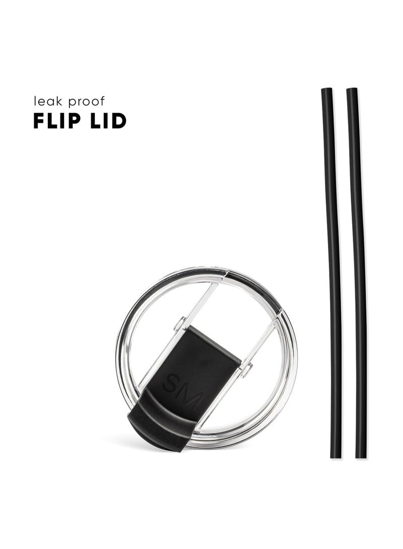 Simple Modern Travel Coffee Mug Tumbler with Flip Lid | Reusable Insulated Stainless Steel Cold Brew Iced Coffee Cup Thermos | Gifts for Women Men Him Her | Voyager Collection | 20oz | Winter White - Image 4