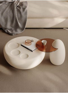 Merry Moments Danity Paw Coffee Table Set Sofa Side Table End Table Snack Table Fashion Design for Living Room Bedroom Office Retail H50xL112xW82 cm (2 Pieces Set)  - Image 4