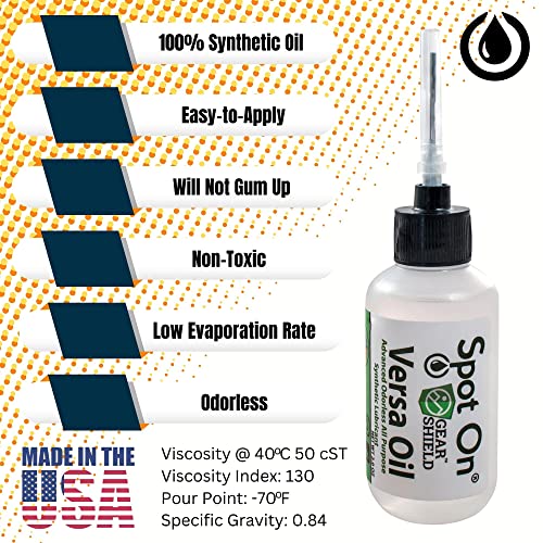 Spot-On All Purpose Full Synthetic Oil - Advanced Synthetic Lubricant for Clocks, Knives, and Tools - Made in The USA (4 Ounces) - Image 2