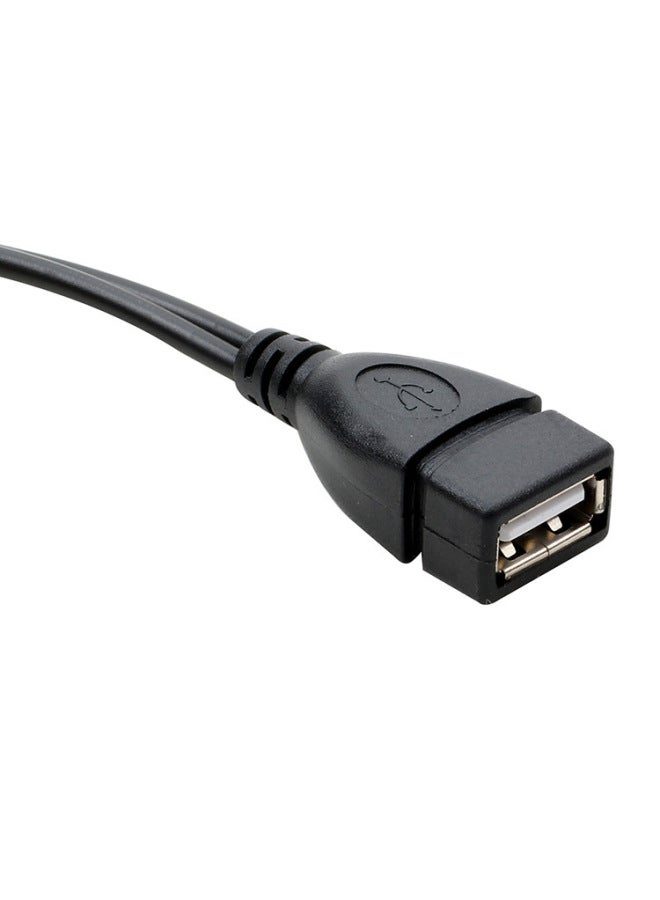 Can Be Connected To External Power Mobile Phone Tablet Micro Usb Otg Data Cable With Power Port Micro Usb Cable - Image 4