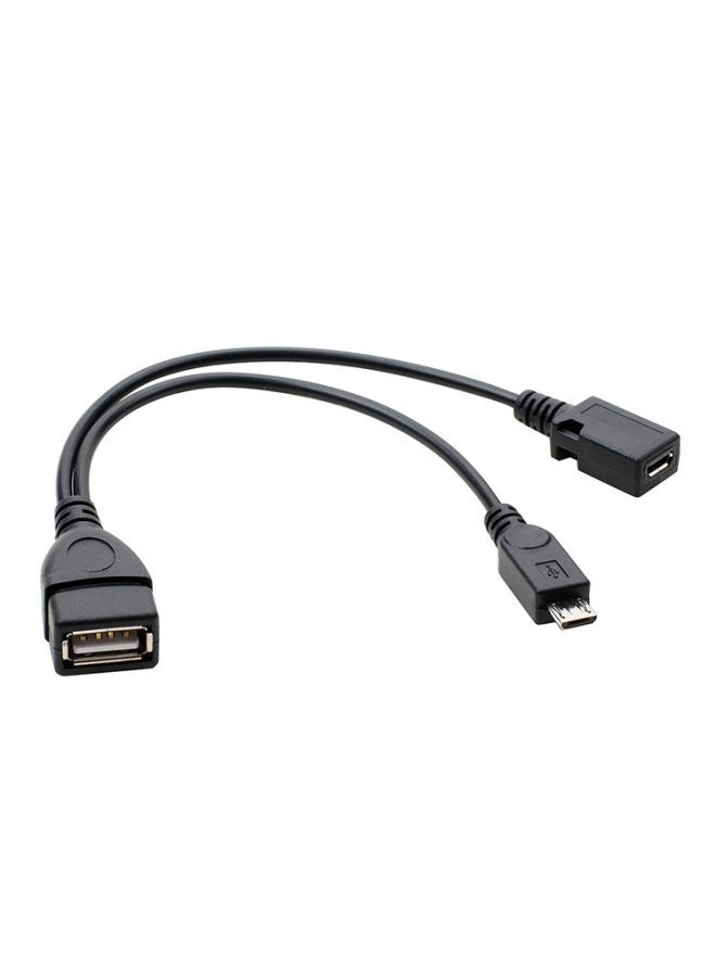 Can Be Connected To External Power Mobile Phone Tablet Micro Usb Otg Data Cable With Power Port Micro Usb Cable - Image 3