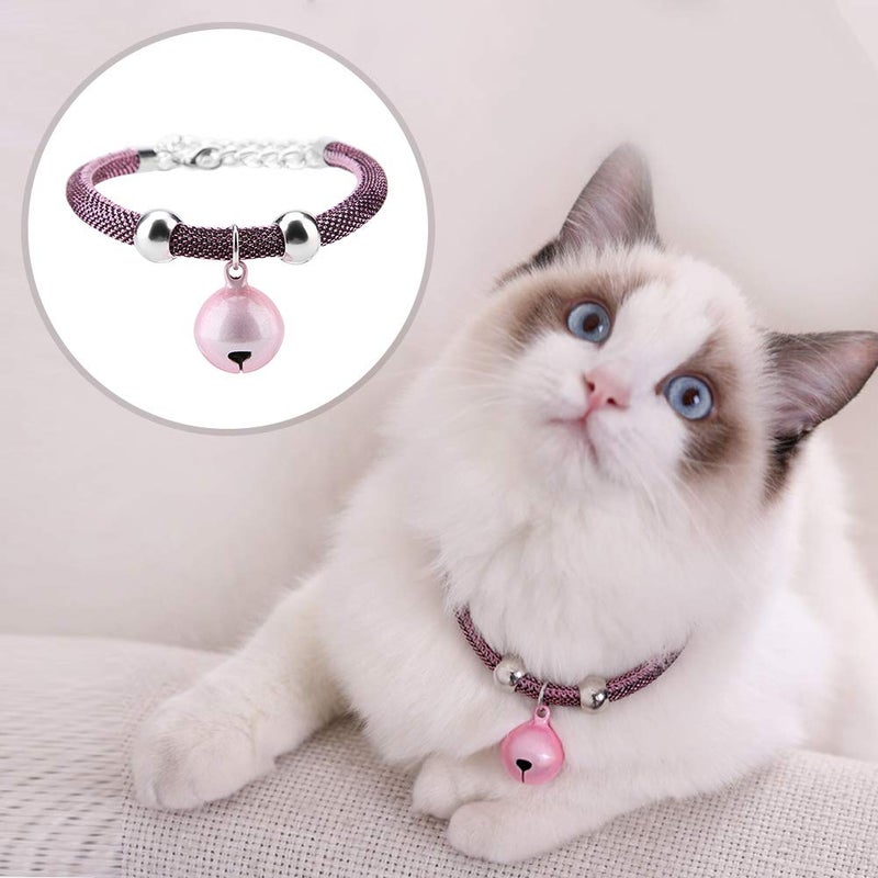 Adjustable Cat Collar Necktie Soft Nylon Pet Grooming Accessory Simple Fan Color - Image 3