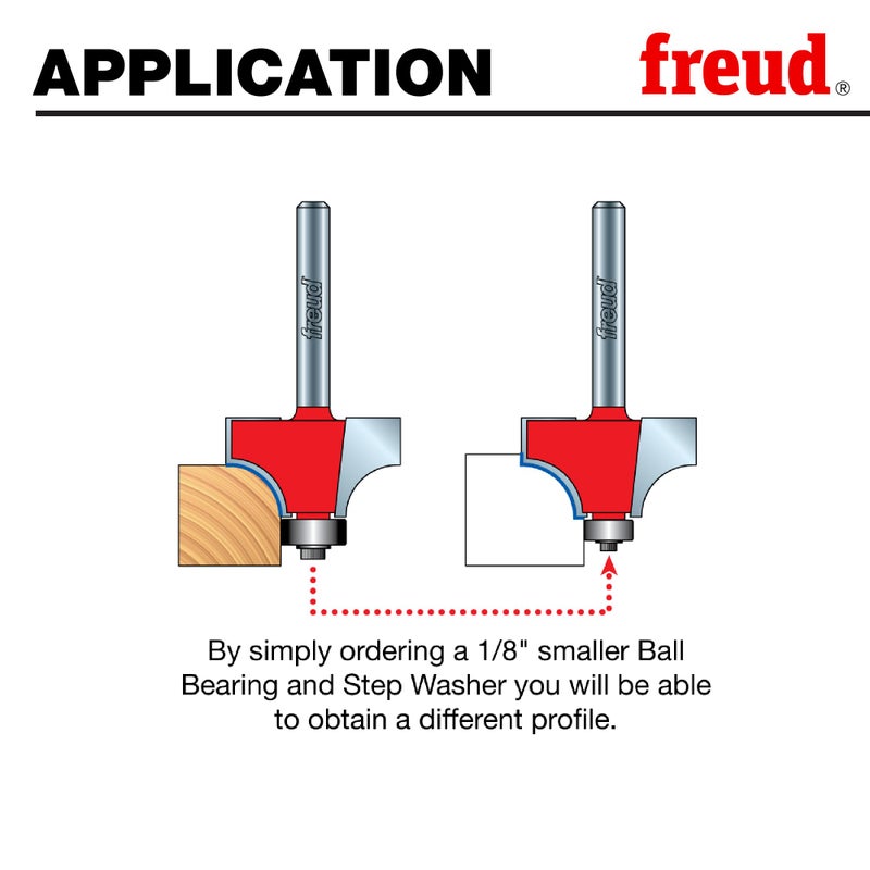 Freud 34-119: 3/16" Radius Rounding Over Bit with 1/2" Shank - Image 5