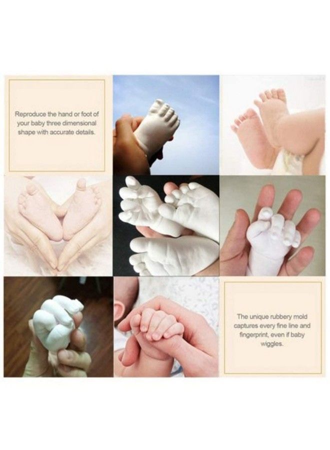 BABIES BLOOM Newborn Baby 3D Casting Footprint Casting Kit (100G Moulding 200G Casting Powder)M20( Multicolor) - Image 5