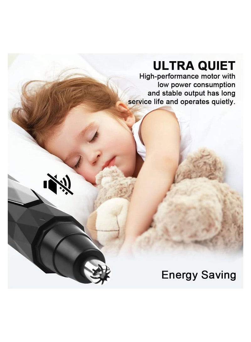 NIBEMINENT Nose Hair Trimmer for Men 2-in-1 Painless Nasal and Ear Clipper USB Rechargeable Facial Lightweight Detail - Image 5