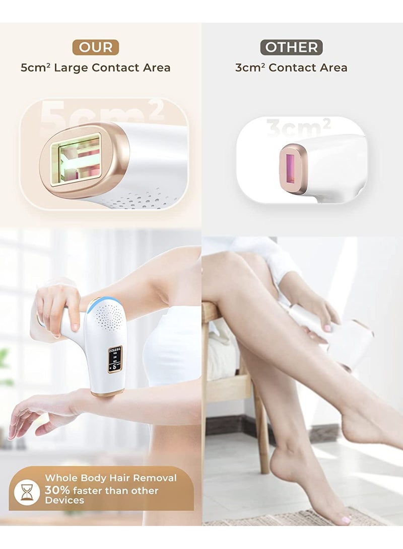 JOOYEE IPL Hair Removal Device 9 Levels and 999900 Flashes Permanent Painless Home Laser Hair Removal for Women and Men - Image 3