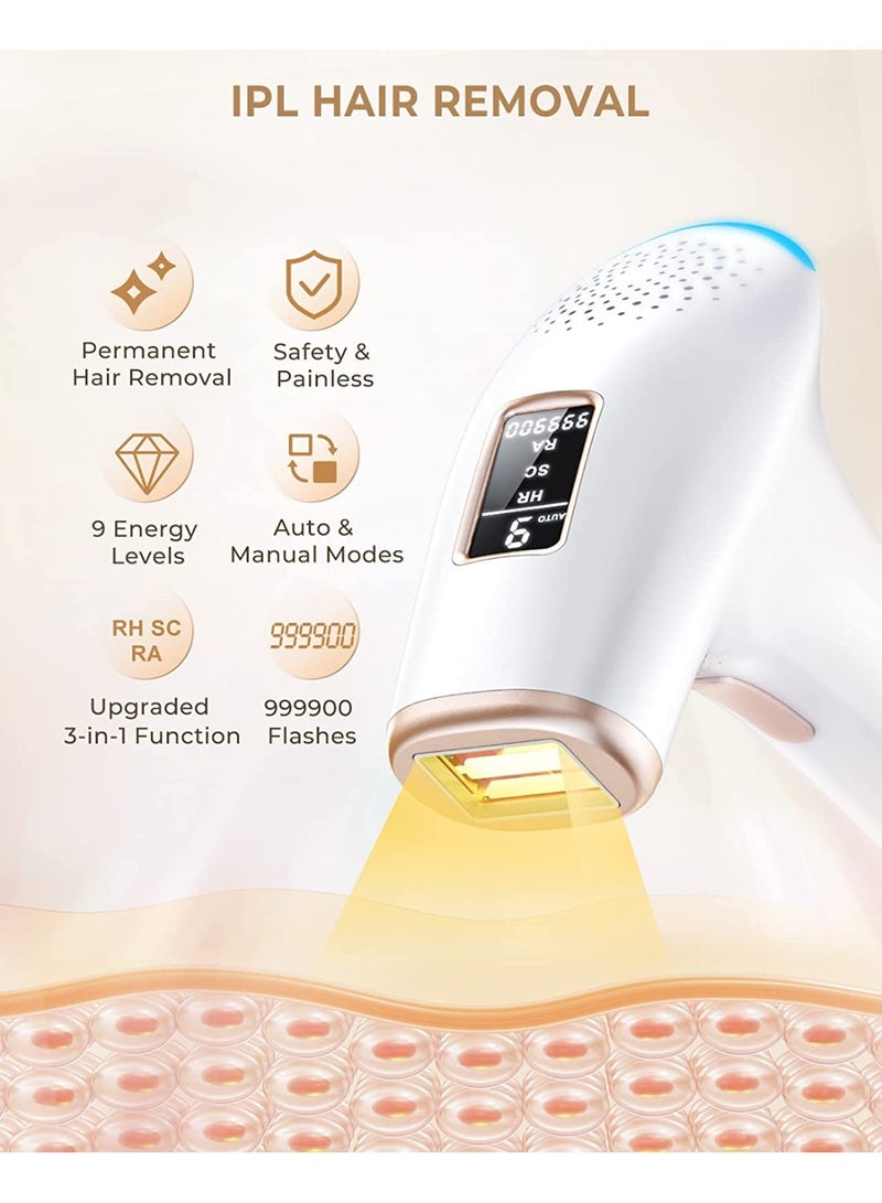 JOOYEE IPL Hair Removal Device 9 Levels and 999900 Flashes Permanent Painless Home Laser Hair Removal for Women and Men - Image 2