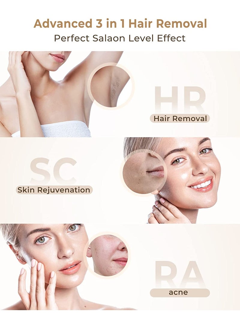 JOOYEE IPL Hair Removal Device 9 Levels and 999900 Flashes Permanent Painless Home Laser Hair Removal for Women and Men - Image 4