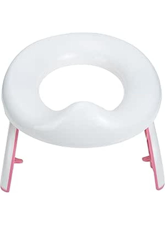 Portable Folding Travel Potty Seat For Boys And Girls Pink Training Toilet For Car And Outdoor Use - Image 1