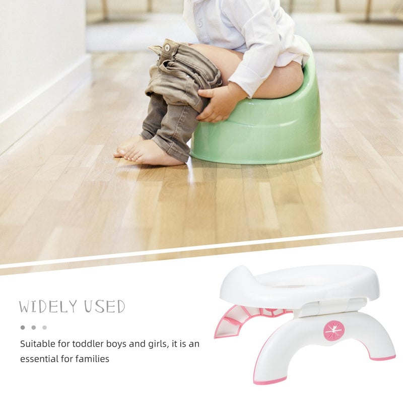 Portable Folding Travel Potty Seat For Boys And Girls Pink Training Toilet For Car And Outdoor Use - Image 5