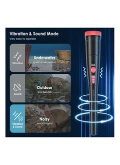 Generic Metal Detector Pinpointer Lightweight Pinpointer Metal Detectors with 360°Detect Probe Buzzer Vibration High Sensitivity Kids Metal Detector for Locating Gold Coin Treasure Hunting  - Image 3