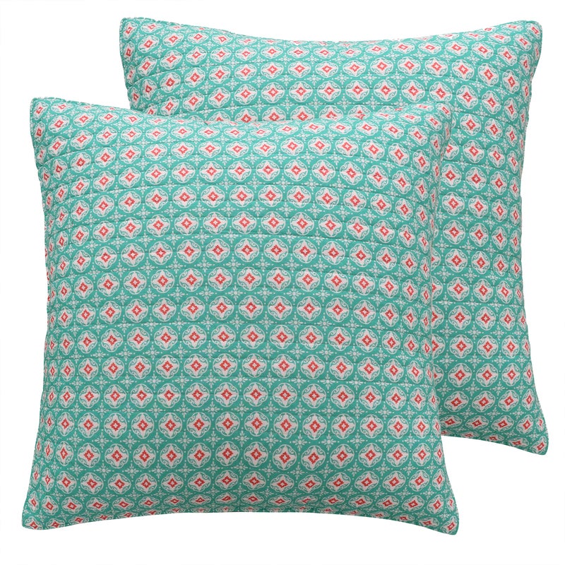 Levtex Home Levtex Home  Jules  Euro Shams Set of Two  26x26in No Insert  Medallion  Cotton 
