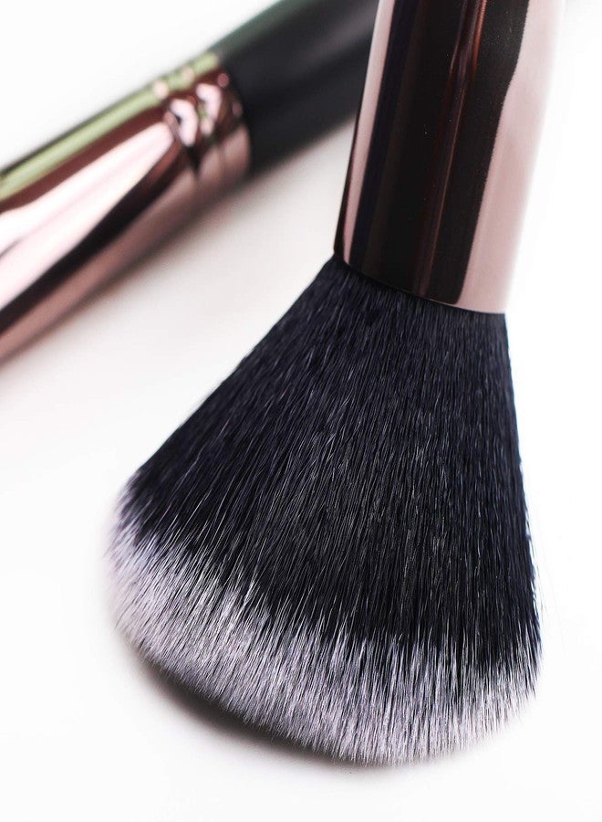 Tuch-much Tuch - Much 24pcs Makeup Brush Set for Foundation| Face Powder| Blush Blending Brushes| Wooden Handle Cruelty-free Synthetic Fiber| Bristles With Leather Case| (Handle May Vary) - Image 5