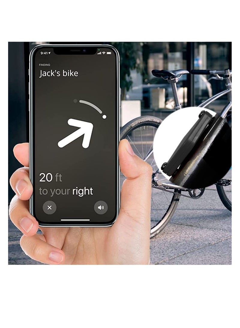 KASTWAVE For Airtag Bike Mount, Hidden Bicycle GPS Tracker Anti Theft Aluminum Alloy Holder & Hard PC Waterproof Protective Cover for Bicycle Bottle Cage Holder Universal  - Image 3