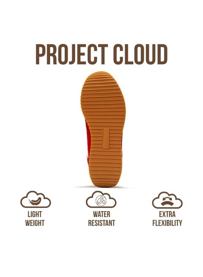 Project Cloud Sneakers for Women – Lightweight Lace-Up Shoes for Women with Memory Foam Insoles – Trendy Womens Shoes – Non-Slip, Comfortable Womens Sneakers (Madison), Red, 5.5 - Image 5
