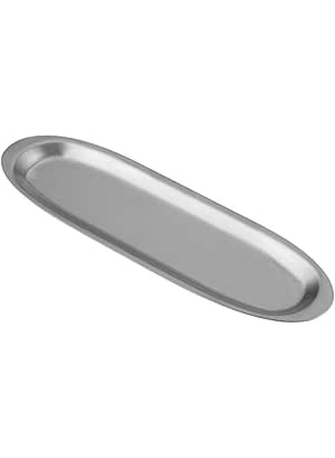 Stainless Steel Sushi Plate 27cm Silver Hot Pot Shrimp Paste Tray - Image 1