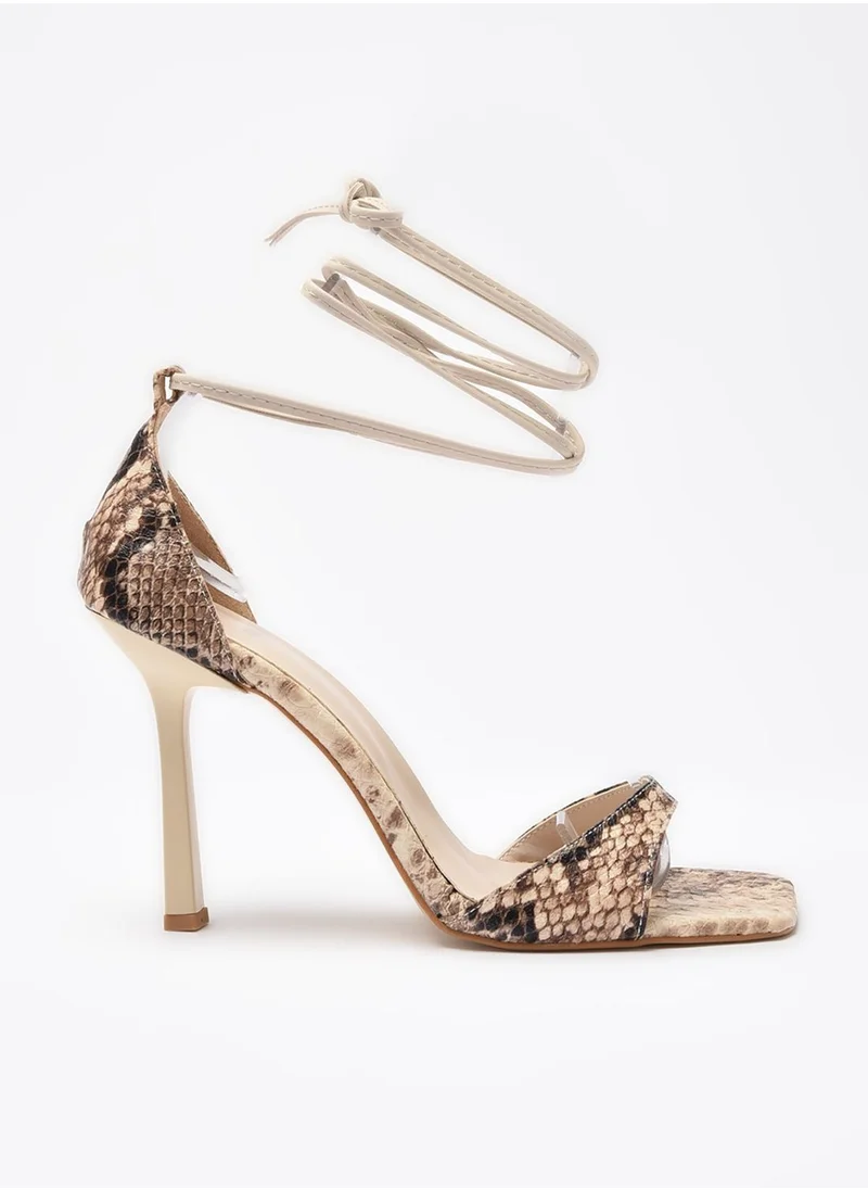 trendyol Snake Detail Ankle Strap Sandal