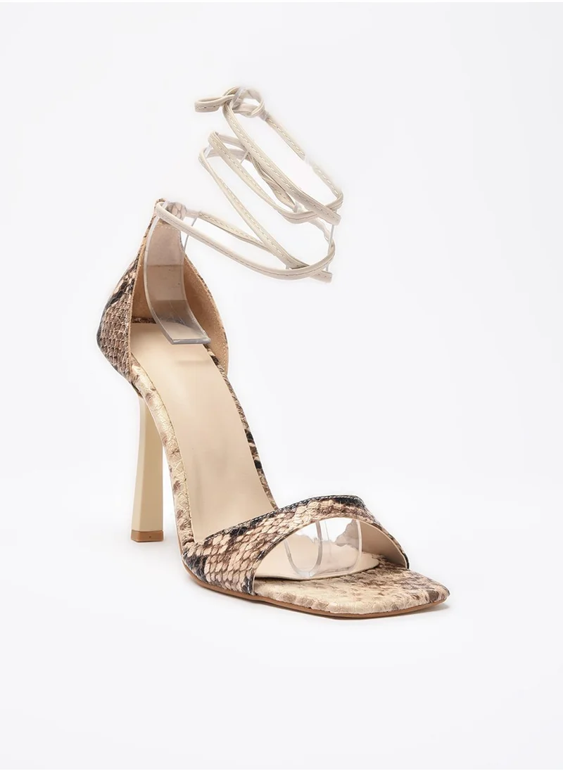 trendyol Snake Detail Ankle Strap Sandal