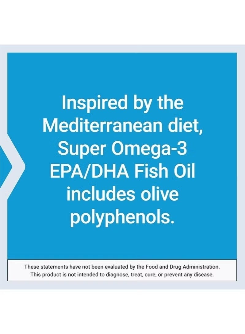 Life Extension Super Omega-3 EPA/DHA Fish Oil, Sesame Lignans & Olive Extract – Heart Health, Brain Health, Inflammation Health Support, Gluten-Free, Easy to Swallow, Non-GMO, 120 Softgels - Image 3