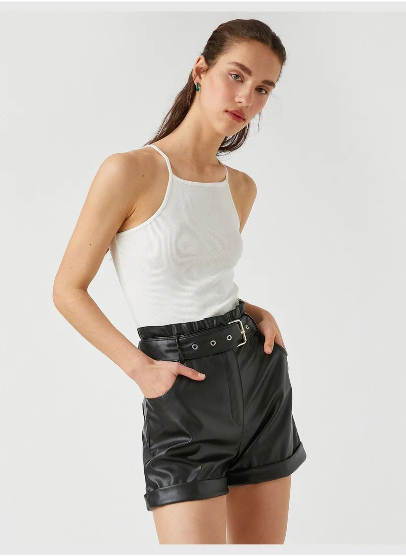 كوتون Halterneck Ribbed Top Tank